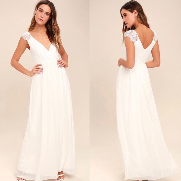 lulus white maxi